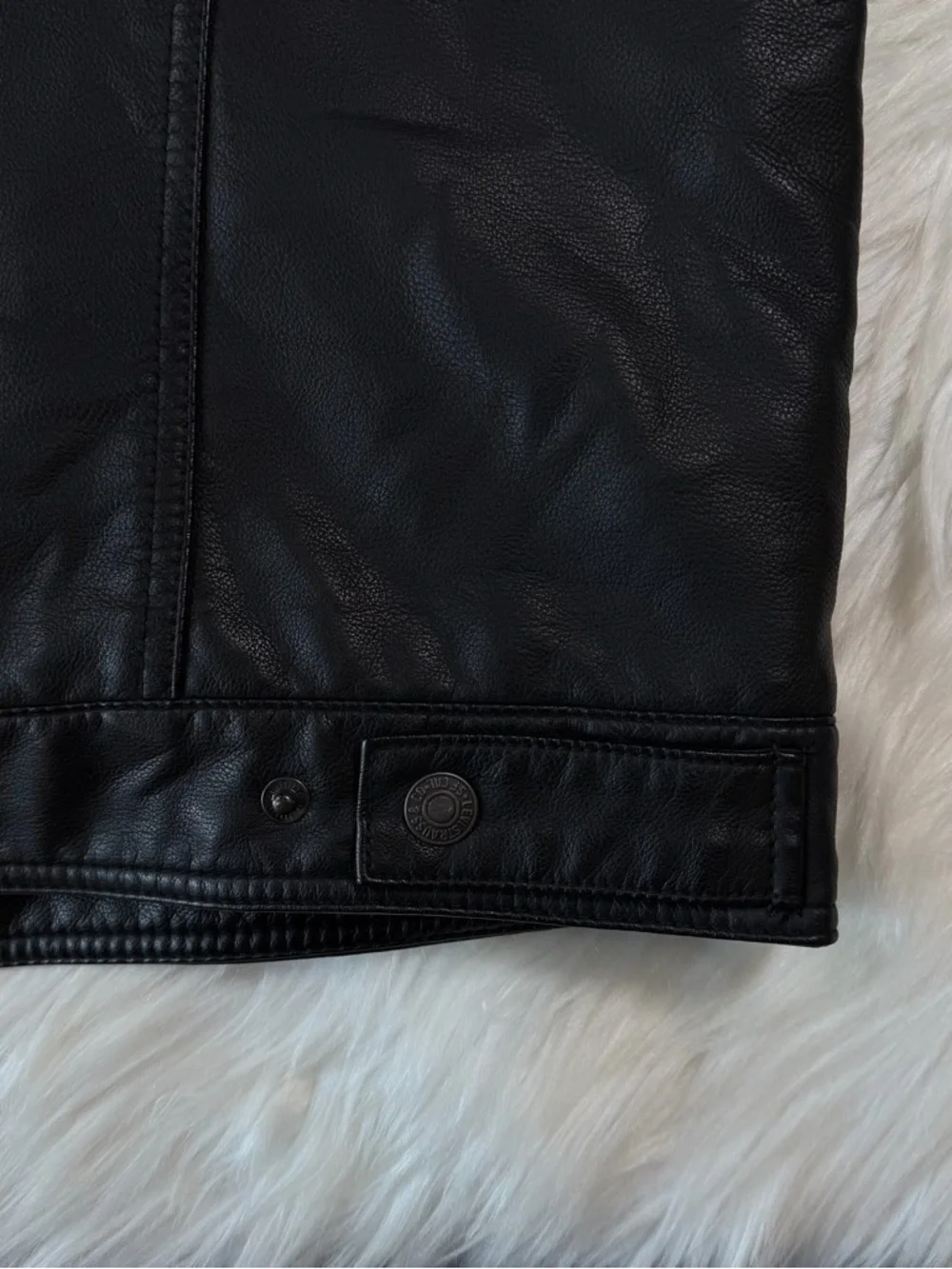 Levi's‎ Faux Leather Sherpa Trucker Jacket